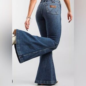 Wrangler Dark Blue Flare Jeans